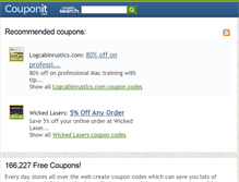 Tablet Screenshot of couponit.com
